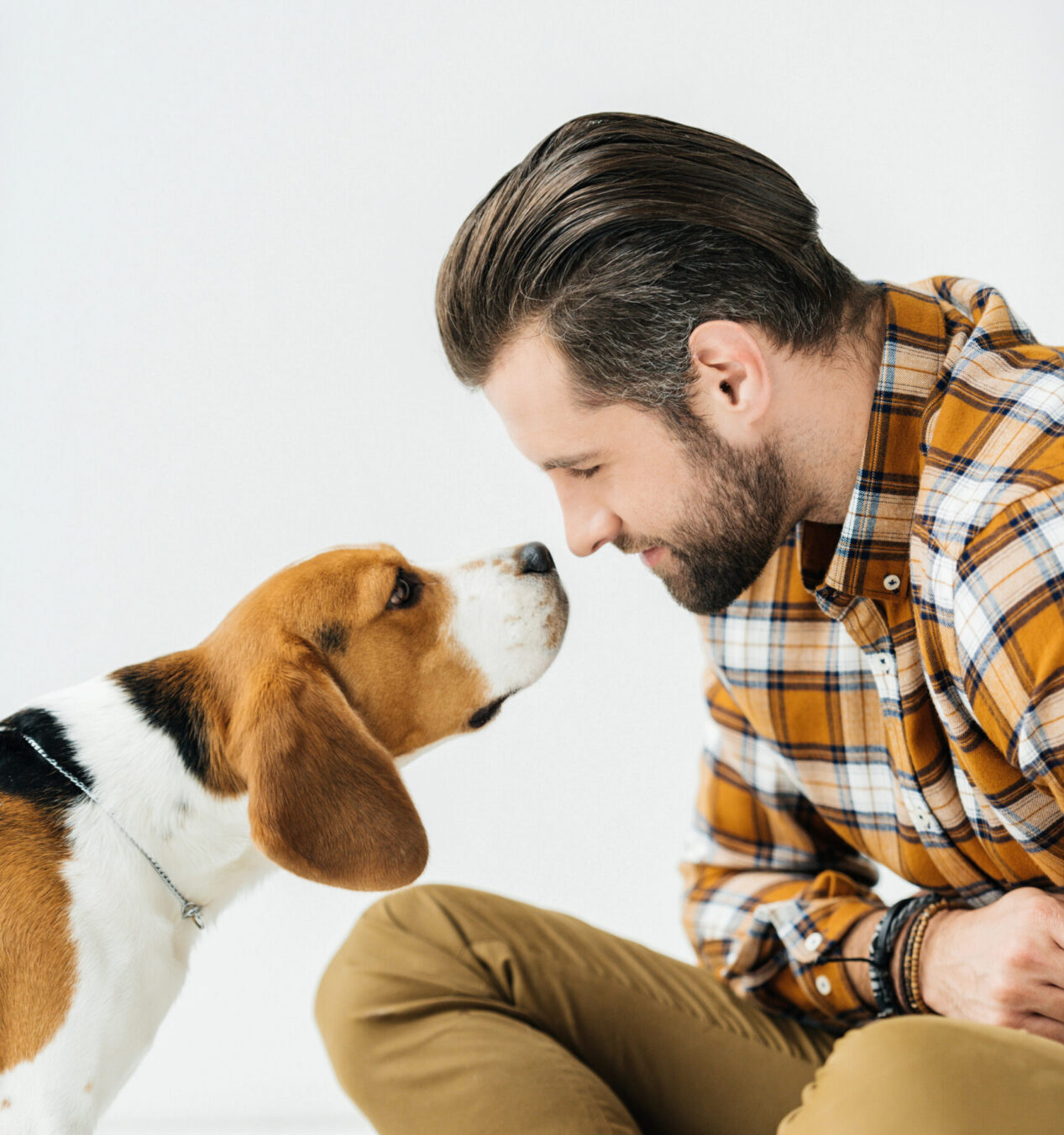 man and his dog